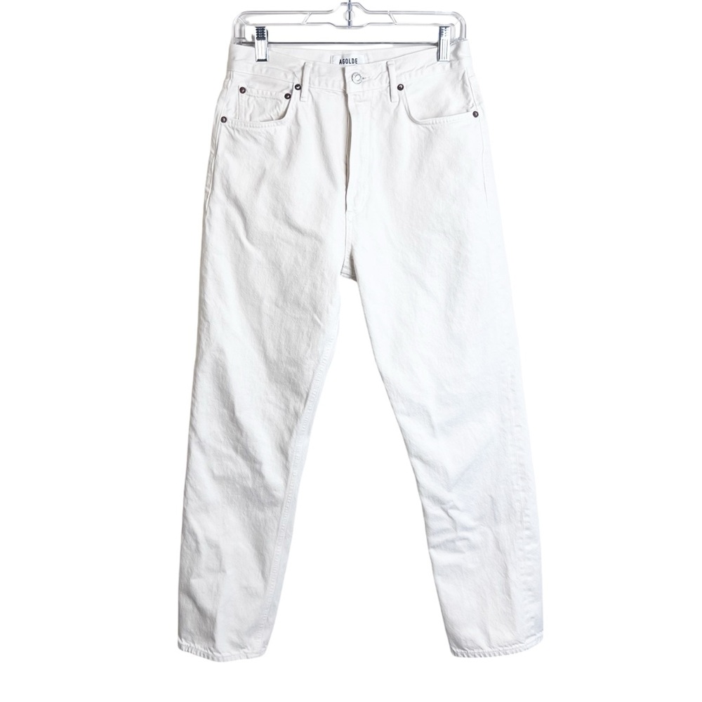 Agolde 90s Pinch Waist Jean in Drum (Off-White) Size 28